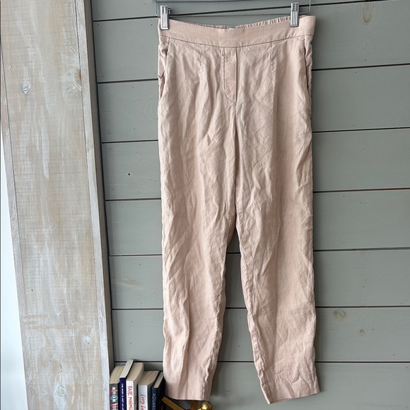 Babaton Soft Pink Linen Pants - Picture 1 of 6